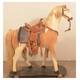 Large "Display" Platform Horse & Saddle on Wheels