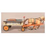 Great Wood Jacrim "Drive-Em" Toy Horse & Wagon