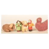 Group Antique Pennsylvania Mennonite Toys