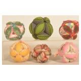 6 Antique Lancaster, PA Puzzle Balls