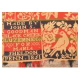 John Goodman Black Creek Luzerne Co Woven Coverlet