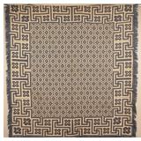 Antique Blue & White Woven Coverlet