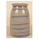 7 Freehand Stripes Stoneware Wax Sealer Western PA