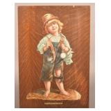 Elgin Pocket Watch Company Advertising Wood Sign