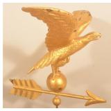 Small Full-Bodied Copper Eagle Weathervane