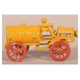 Unusual Cast Iron Gasoline Tanker Toy