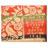 C. Yordy Willow Street 5-Color PA Woven Coverlet