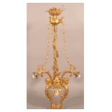 Vintage Figural Hanging Lamp