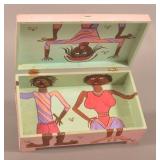 Sallie Lou P. Eakins Outsider Art Painted Box