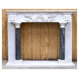 Impressive Italian Marble Fireplace Surround