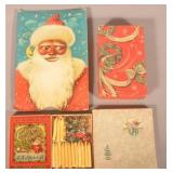 Antique Christmas Candles, Original Boxes & Others