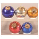 Small Group Christmas Glass Kugels
