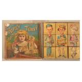 Early Litho McLoughlin Bros. Set of Blocks