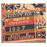 Mount Airy Berks County 1837 4-Color Coverlet