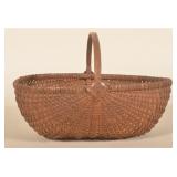 Early PA Antique Oval Splint Oak God