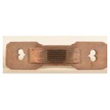 Antique Pennsylvania Double Heart Hatchel on Board