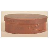 Small Early Oval Copper Nail Pantry Box