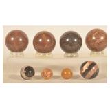 Collection of Vintage Marble Carpet Balls