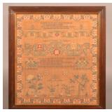 Early 19th C. Germantown, PA Documented Sampler