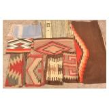 Group Southwestern Wool Throw Rugs & Mats
