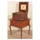 Regina Double Comb Music Box & Table