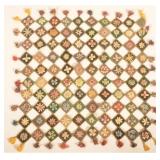 Antique PA Mennonite Felt Openwork Table Mat