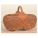Sweet Little Antique PA Buttocks Basket