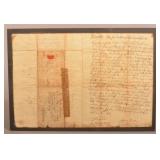 Historic 18th C. Wrights Ferry Lanc., PA Letter