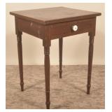 Paint-Decorated 1-Drawer Sheraton Country Stand