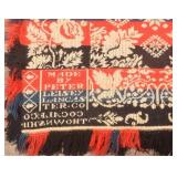 Rare Peter Leisey Cocalico Twp. 4-Color Coverlet