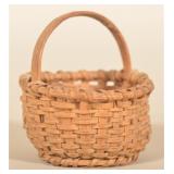 Splint Oak Miniature Egg Basket