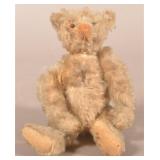 Early German Center Seam White Mohair Teddy Bear