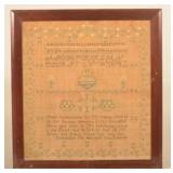 Rare Chickies Lancaster Co., Pennsylvania Sampler