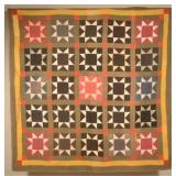 8-Pointed Star Antique Patchwork Quilt