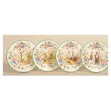 Attrib. William Aiken Walker Painted Plate Set