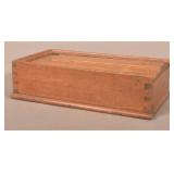 Dovetailed & Carved Walnut Slide Lid Spice Box