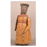Antique German Tin Windup Black Lady Toy