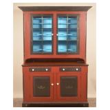 Reproduction Soap Hollow 2-Piece Stepback Cupboard