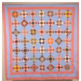 Antique Pennsylvania Diamond 9-Patch Quilt