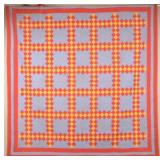 Antique Pennsylvania Irish Chain Patchwork Quilt