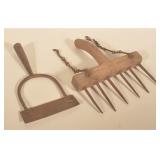 Antique Siding/Shingle Slick & Small Cultivator