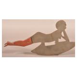 Antique Figural Woman Meat Chopper