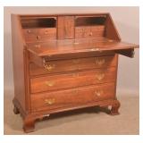 Antique Walnut Chippendale Fall Front Desk