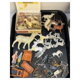 Cast Metal, Celluloid and Plastic Figurines