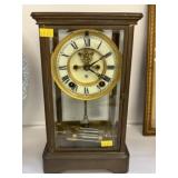 Brass Cased  Mantel Clock