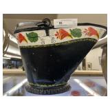 Paint Decorated Ash Bucket