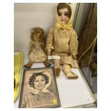 Vintage Porcelain and Composition Dolls, etc.