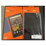 (2) Amazon Fire HD10 Tablets
