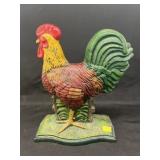 Cast Metal Rooster Form Still Bank