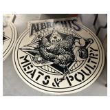 Wood ALBRIGHT'S FOOD MARKET Sign